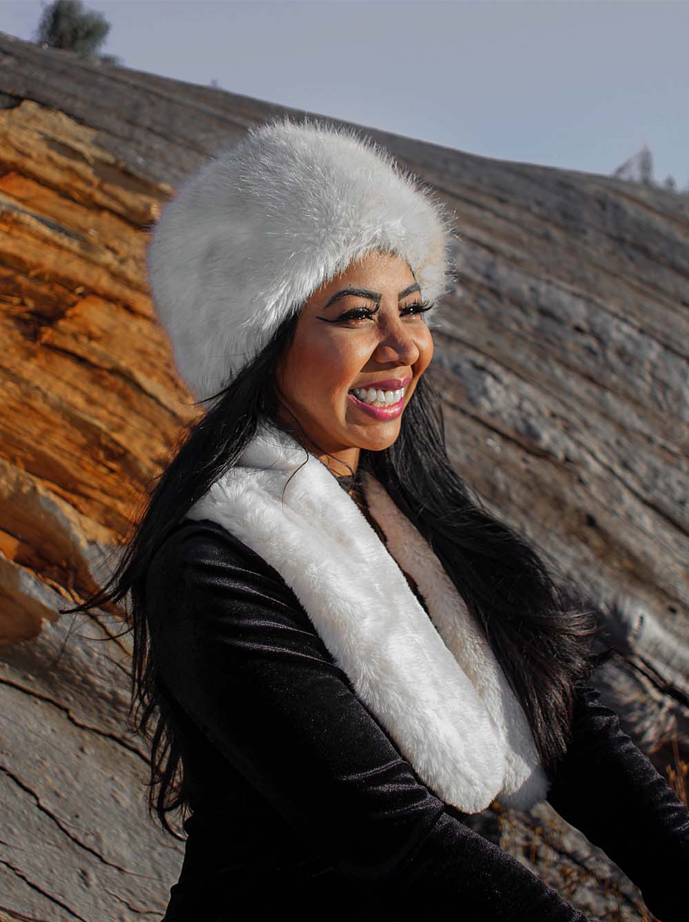 Saleha Maharaj outdoor photoshoot