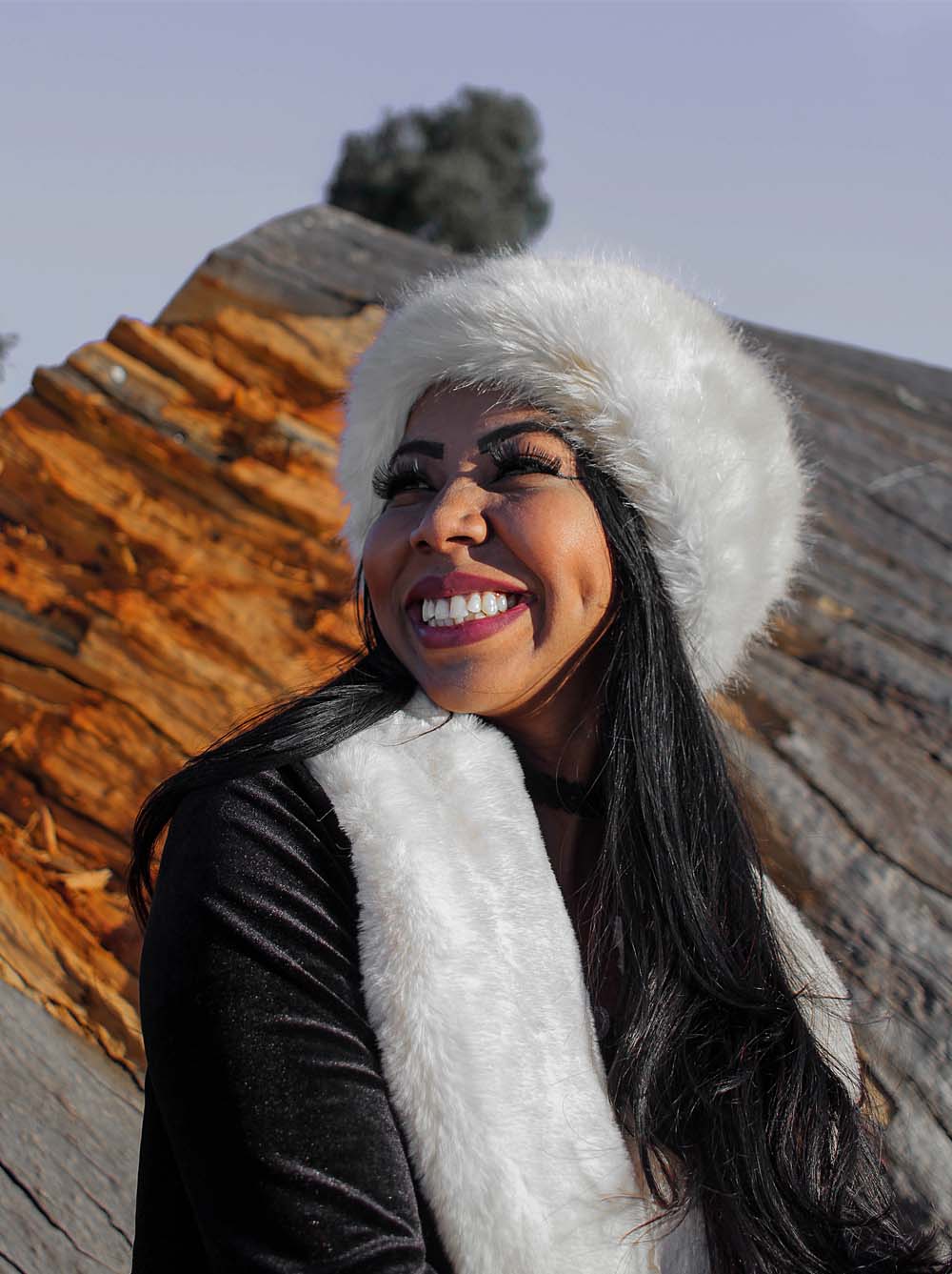 Saleha Maharaj outdoor photoshoot